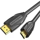 Кабель mini HDMI на 4K 60Hz HDMI VENTION MINI HDMI - HDMI CABLE (1.5m, 4K 60Hz, HDMI2.0). Black - зображення 1