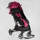 Коляска прогулочная детская JOY Comfort L-20115 цвет РОЗОВЫЙ рама сталь с алюминием футкавер подстаканник - изображение 3