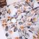 Простынь на резинке Бязь Autumn flowers Белый 160*200 высота 25 см - изображение 2