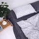 Простынь на резинке Бязь White leaves Серый 200*220 высота 25 см - изображение 11