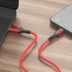 Кабель Hoco U79 з індикатором USB to Lightning 1.2m red - зображення 2