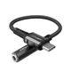 Кабель Acefast C1-07 Type-C to 3.5mm 0.18m black - зображення 4