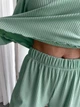 Женская пижама (кофта + штаны) 2в1 трикотаж S Фисташковый - изображение 2