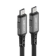Кабель Acefast C1-09 Type-C to Type-C 1.2m black - изображение 2