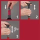 Вакуумна помпа для вина з пробками, набір 3 предмети Wine Saver Vacu Vin (0081051) - зображення 3