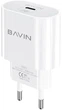 Сетевое зарядное устройство Bavin PC851Y PD 20W Type-C White (C-PC851Y-W) - изображение 1