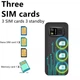 Мини мобильный телефон AIEK BM5310 3SIM Черный - изображение 2