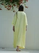 Льняное свободное платье лимонное M - linen island (133450) - изображение 6