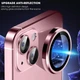 Захисне скло Metal Classic на камеру (в упак.) для Apple iPhone 15 (6.1") / 15 Plus (6.7") Рожевий / Pink - зображення 4