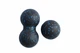 Масажний набір МФР RollerUA м'яч 8 см та подвійний м'яч 16х8 см Black/Blue 11947937 - зображення 1