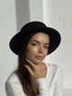 Шляпа женская канотье D.Hats цвет черный - изображение 1