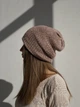 Вязаная шапка утепленная трикотаж D.Hats цвет беж универсальный - изображение 1