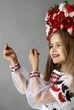 Сукня вишиванка для дівчинки Калина біла 116 - изображение 4