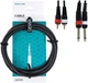 Инсертный кабель GEWA Basic Line 2x Mono Jack 6.3 мм / 2x RCA 1.5 м (G-190210) - изображение 2