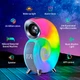 Нічник RGB BauTech Bluetooth колонка з будильником Черепашка Білий (1013-839-00) - зображення 7