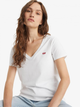 Koszulka damska bawełniana Levi's Perfect Vneck 85341-0002 XL Biała (5400970975370) - obraz 4