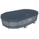 Каркасний басейн Bestway 56448 Power Steel (488х305х107 см) з картриджним фільтром, драбиною та захисним тентом - изображение 3