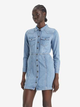 Sukienka koszulowa damska jeansowa Levi's Flynn Western Core Dress A7592-0001 L Niebieska (5401128681259) - obraz 1