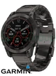 Титановий годинник з сонячною батареєю Garmin Fenix 7 Sapphire Solar DLC (010-02540-39) темно-сірий з титановим ремінцем - зображення 1