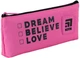 Пенал Kite Dream believe love 8x19.5x3.5 см Рожевий (K24-680-10) - зображення 1