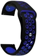 Ремешок Becover Vents Style для Amazfit Stratos (22mm) 1/2/2S/3/GTR 2/GTR 47mm/GTR Lite 47mm/Nexo/Pace/GTR 3 Pro/GTR 4 Black-Blue (BC_705809) - изображение 1