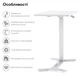 Приставной стол на колесах с регулировкой высоты RZTK Desk Compact White 700 х 400 мм - изображение 4