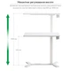 Приставной стол на колесах с регулировкой высоты RZTK Desk Compact White 700 х 400 мм - изображение 5