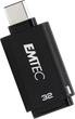 Флеш пам'ять USB Emtec D400 32GB USB C 3.2 Black (ECMMD32GD403) - зображення 2