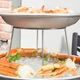 Подставка двухярусная для блюд Winco хромированная сталь 18,5х24х18 см. (SFR-7) - изображение 5