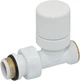 Кран-термостат прямой Carlo Poletti Srl БЕЛЫЙ корпус+штуцер Ø1/2" х 24-19 FIRST THERMO (V142511EF) - изображение 1