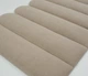Самоклеюча м'яка стінова панель Soft Pan 15х60x3,7 см овал велюр матовий нюд (156104) - зображення 3