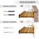 Полиці настінні, навісні для кухні, ванної, вітальні Wood Wedge U-форма 90х13.6х5,6 см Білий - зображення 6