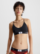 Biustonosz bawełniany Calvin Klein Underwear 000QF7216E-UB1 S Czarny (8720107330498) - obraz 1