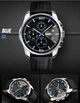 Часы мужские классические Skmei 9106 Spider (Черные с синим) - изображение 3