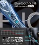 Беспроводная Bluetooth гарнитура i33 (G2) c шумоподавлением и кнопками управления Черный - изображение 7