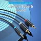 Кабель Vention BCLBH 3.5mm Male to 2-Male RCA Adapter Cable 2m, Black - зображення 4