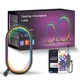 Настольная LED лампа RGB Smart desk oval lamp Bluetooth USB with app Черный - изображение 1