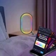 Настольная LED лампа RGB Smart desk oval lamp Bluetooth USB with app Черный - изображение 2