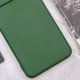Чехол TPU GETMAN Liquid Silk Full Camera для Motorola Moto E13 Зеленый / Dark green - изображение 4