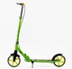 Самокат двухколесный Best Scooter колеса PU 200 мм стальная рама, ручной тормоз, 1 передний амортизатор. Green and Black (150145) - изображение 3