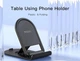 Настольная подставка для телефона YESIDO C141 Stand Holder / подходит для устройств от 4" до 7.9" дюймов (черного цвета) - изображение 4