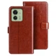 Чохол Idewei для Motorola Edge 40 шкіра PU з візитницею коричневий - зображення 1