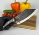 Универсальный кухонный нож шеф повара King Cary Santoku Kitchen 25 см нож топорик из нержавейки (2176) - изображение 2