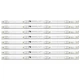 LED підсвітка TV 49" GIC49LB29-3030F2.1-V0.1 49HR330M04A2 V3 4C-LB4904-HR07J 4C-LB4904-ZM02J 49A950C 8шт. - изображение 1