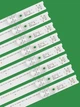 LED підсвітка TV 49" GIC49LB29-3030F2.1-V0.1 49HR330M04A2 V3 4C-LB4904-HR07J 4C-LB4904-ZM02J 49A950C 8шт. - изображение 4