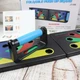 Доска для отжиманий упоры Foldable Push Up Board JT-006 14 в 1 универсальная Чёрная переносной портативный тренажер платформа для мышц рук грудных спины бицепса трицепса с ручками - изображение 8