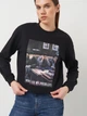 Свитшот женский NA-KD 1691-000019-9321 S Черный с принтом (7325943549502) - изображение 4
