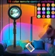 Проекційна різнокольорова захід сонця лампа sunset lamp LED для селфі нічник RGB з пультом Sunset світильник UKC F 20 USB - зображення 1