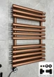 Рушникосушка комбінована Terma Rolo Towel 755x520 Bright Cooper, з теном MOA вентиль Integra - зображення 1