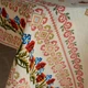 Скатерть для обеденного или кухонного стола, ткань-рогожка, рисунок маленькие маки с крестиком на сером фоне (220см*150см). - изображение 10